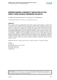 Profit Open Source Hardware Projects