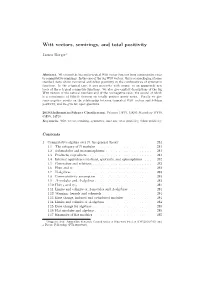 Witt Vectors, Semirings, and Total Positivity