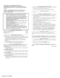 CIMZIA (Certolizumab Pegol) for Injection, for Subcutaneous Use CIMZIA (Certolizumab Pegol) Injection, for Subcutaneous Use ------CONTRAINDICATIONS------­ Initial U.S