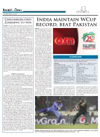 India Maintain Wcup Record, Beat Pakistan