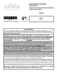 Installation and Operation Manual