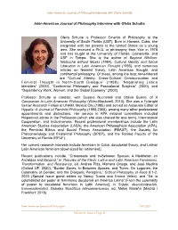 Interview with Ofelia Schutte