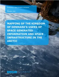 Mapping of the Kingdom of Denmark's Users of Space Generated