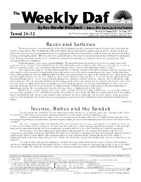 The Weekly Daf · World Wide Web: Our Address Is Is Available from · Fax and Mail in Israel and US-MAIL in America