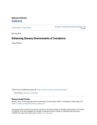 Enhancing Sensory Environments of Crematoria