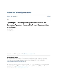 Expanding the Arsenal Against Biopiracy: Application of the Concession Agreement Framework to Prevent Misappropriation of Biodiversity