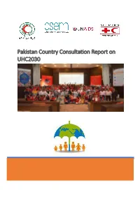 Pakistan Country Consultation Report on UHC2030