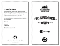 Scavenger Hunt Was Created for Use by You and Your Students
