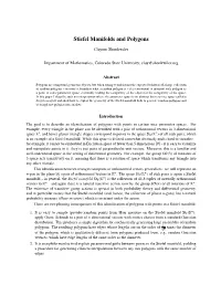 Stiefel Manifolds and Polygons
