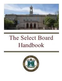 The Select Board Handbook