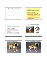 Design Project Week 5