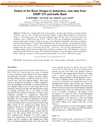 Extent of the Ross Orogen in Antarctica: New Data from DSDP 270 and Iselin Bank N