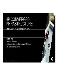 Hp Converged Infrastructure Unleash Your Potential