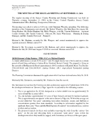 P&Z Commission Minutes