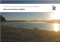 Te Awarua-O-Porirua Whaitua Committee, See Te Awarua-O-Porirua Whaitua Implementation Programme, Available from the Greater Wellington Website