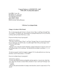 UTF-8 for User Defined Fields