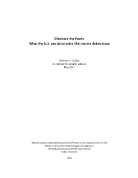 What the US Can Do to Solve the Marine Debris Issue