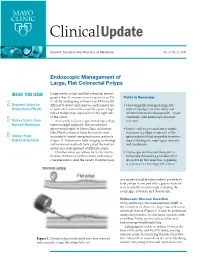 Endoscopic Management of Large, Flat Colorectal Polyps