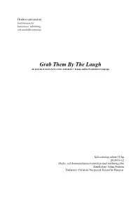 Grab Them by the Laugh an Analysis of South Park’S Satire on Donald J