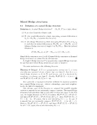 Mixed Hodge Structures