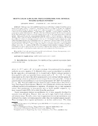 Multi-Color Low-Rank Preconditioner for General Sparse Linear Systems ∗