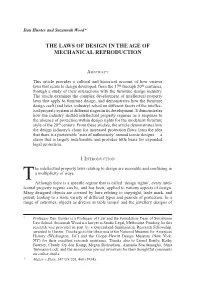 The Laws of Design in the Age of Mechanical Reproduction