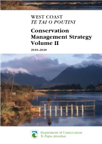 West Coast Conservation Management Strategy 2010-2020