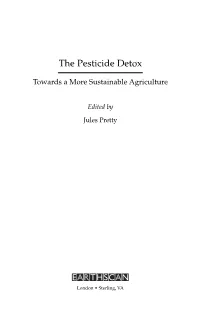 Earthscan Publications the Pesticide Detox Towards a More Sustainable