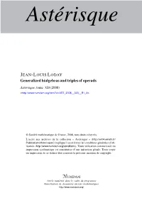 Generalized Bialgebras and Triples of Operads