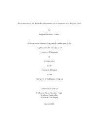 Instrumentation for Radio Interferometers with Antennas on a Regular Grid by Deepthi Bhavana Gorthi a Dissertation Submitted In