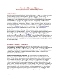 Thesis & Dissertation Style Guide