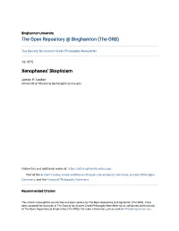 Xenophanes' Skepticism