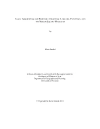 By Katia Snukal a Thesis Submitted in Conformity with the Requirements For