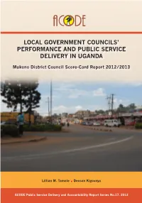 Local Government Councils' Performance and Public