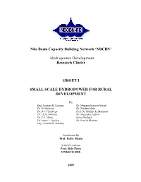 Nile Basin Capacity Building Network ‘NBCBN’