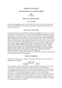 Thornton-In-Craven Bygone Days in an Ancient Parish [Iii