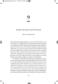 Alasdair Macintyre and Trotskyism