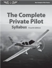 ASA Private Pilot Syllabus