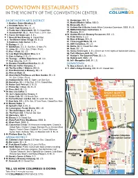 Downtown Restaurants in the Vicinity of the Convention Center .Com