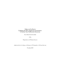 Exploring the Role of Epistemic Communities in Nuclear Non-Proliferation Outcomes