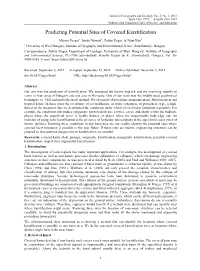Predicting Potential Sites of Covered Karstification