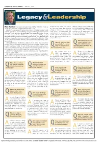 Ron Dunford Was Named President and CEO of Schreiber Foods in Should Articulate What Those Values Adapt to Evolving Consumers but Do So 2019