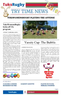 Varsity Cup: the Bubble