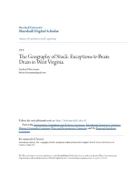Exceptions to Brain Drain in West Virginia Lindsay Heinemann Lindsay.Heinemann@Gmail.Com