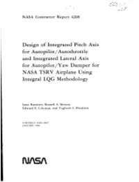 For Autopilot/Autothrottle for Autopilot/Yaw Damper for NASA