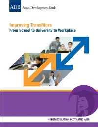 Improving Transitions from School to University to Workplace