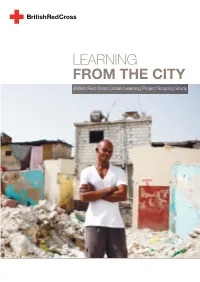 LEARNING from the CITY British Red Cross Urban Learning Project Scoping Study