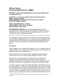 Officers Report Planning Application No: 138971