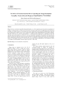 The Effect of Citronella Essential Oil on Controlling the Mango Red
