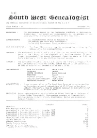 The Official Newsletter of the Warrnambool Branch of the A.I.G.S. ------ISSUE NUMBER : 30 NOVEMBER 1992